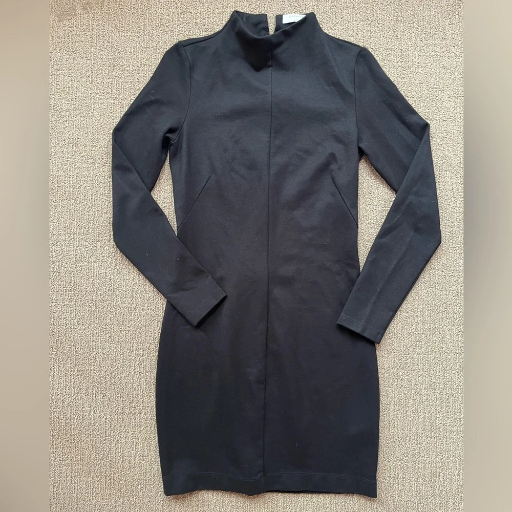 Aritzia Babaton Long Sleeve Little Black Dress - Picture 1 of 5